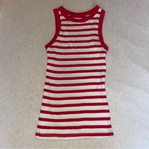 A New Day Red & White Striped Top